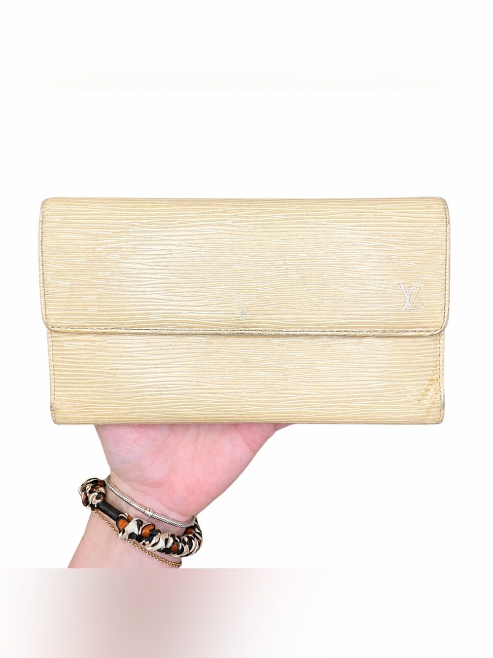 Louis Vuitton Porte-Tresor Epi Leather International Wallet cream + COA